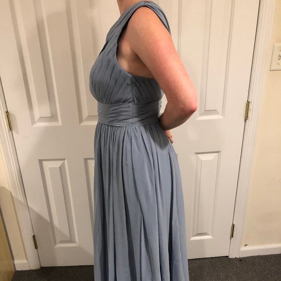 Molly | Azazie Bridesmaid Dress | Dusty Blue Color - Picture 10 of 16